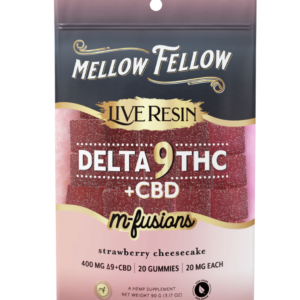 Buy Mellow Fellow Live Resin M-Fusion Gummy 400mg D9 10ct