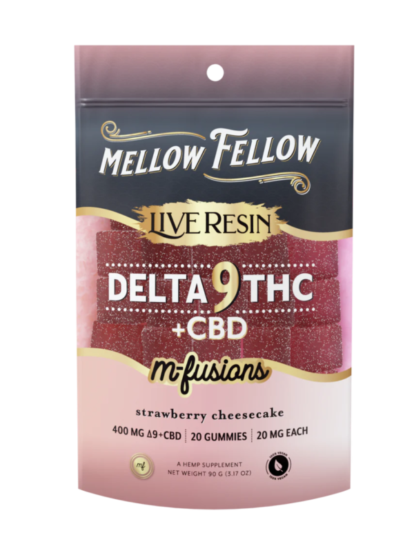 Buy Mellow Fellow Live Resin M-Fusion Gummy 400mg D9 10ct