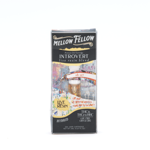 Buy Mellow Fellow Introvert Blend Live Resin Vape Cartridge – AK47 - Image 2