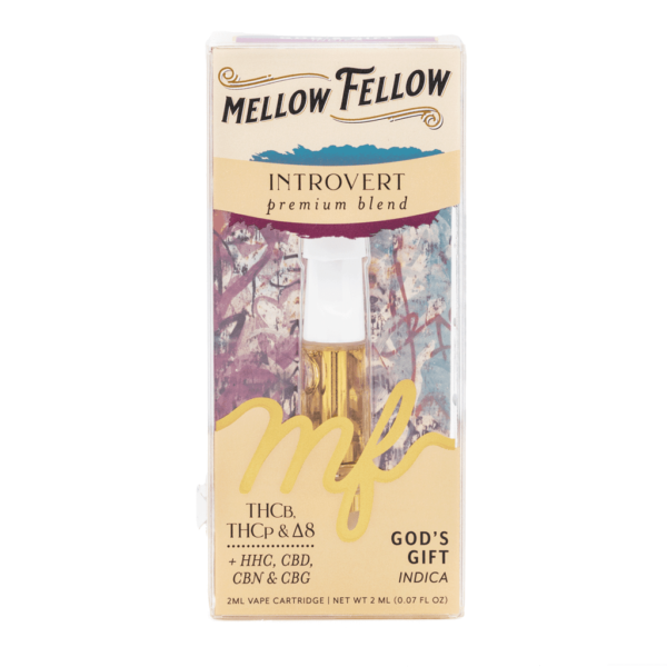 Buy Mellow Fellow Introvert Blend Vape Cartridge – God’s Gift - Image 2